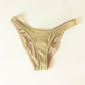 Triangl Gold Glitter Sparkle Mica Bikini Bottoms size XS